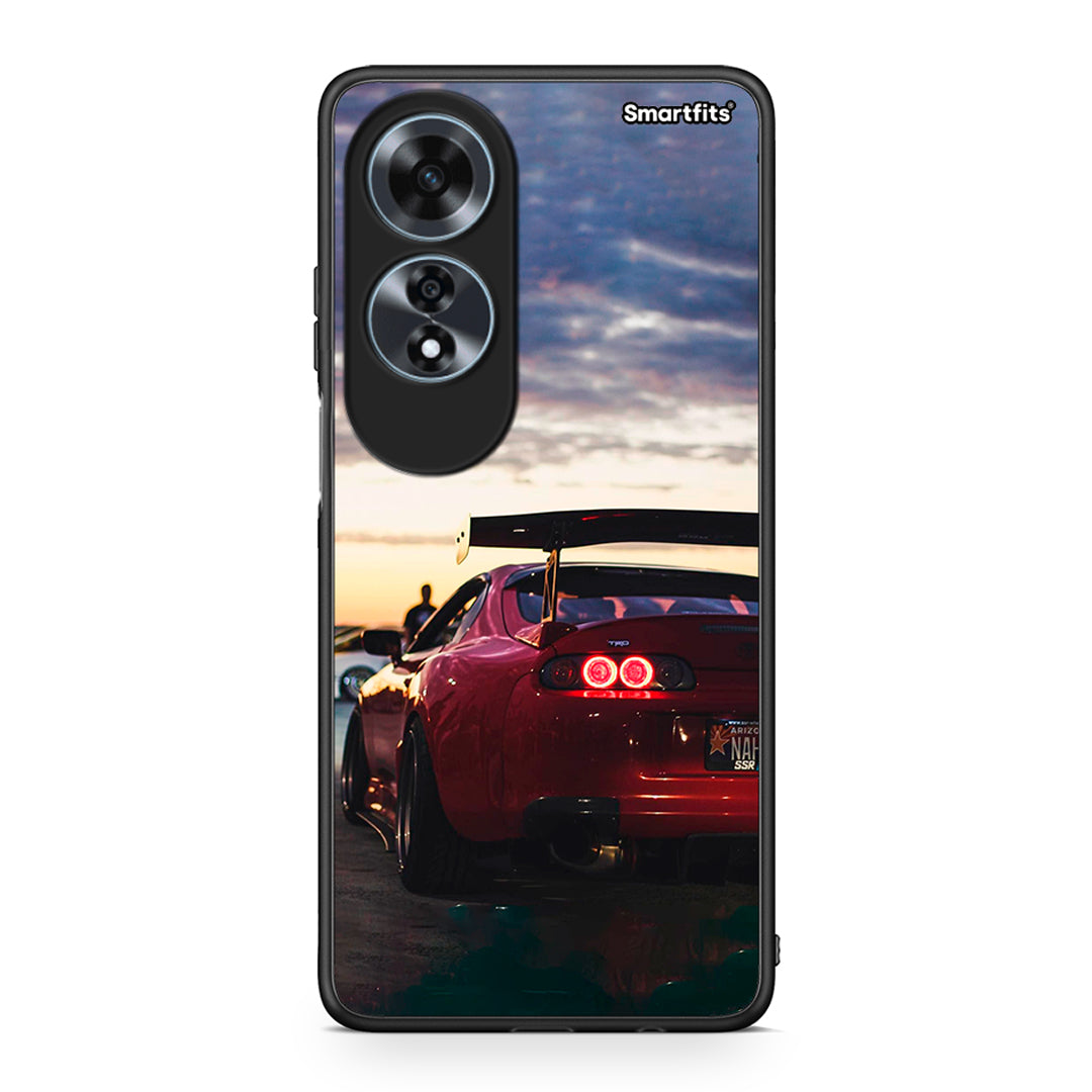 Oppo A60 4G Racing Supra θήκη από τη Smartfits με σχέδιο στο πίσω μέρος και μαύρο περίβλημα | Smartphone case with colorful back and black bezels by Smartfits