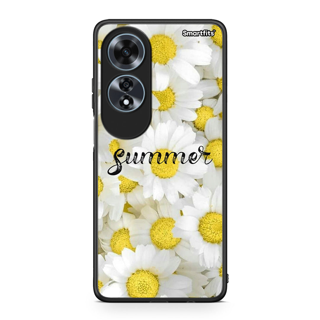 Oppo A60 4G Summer Daisies Θήκη από τη Smartfits με σχέδιο στο πίσω μέρος και μαύρο περίβλημα | Smartphone case with colorful back and black bezels by Smartfits