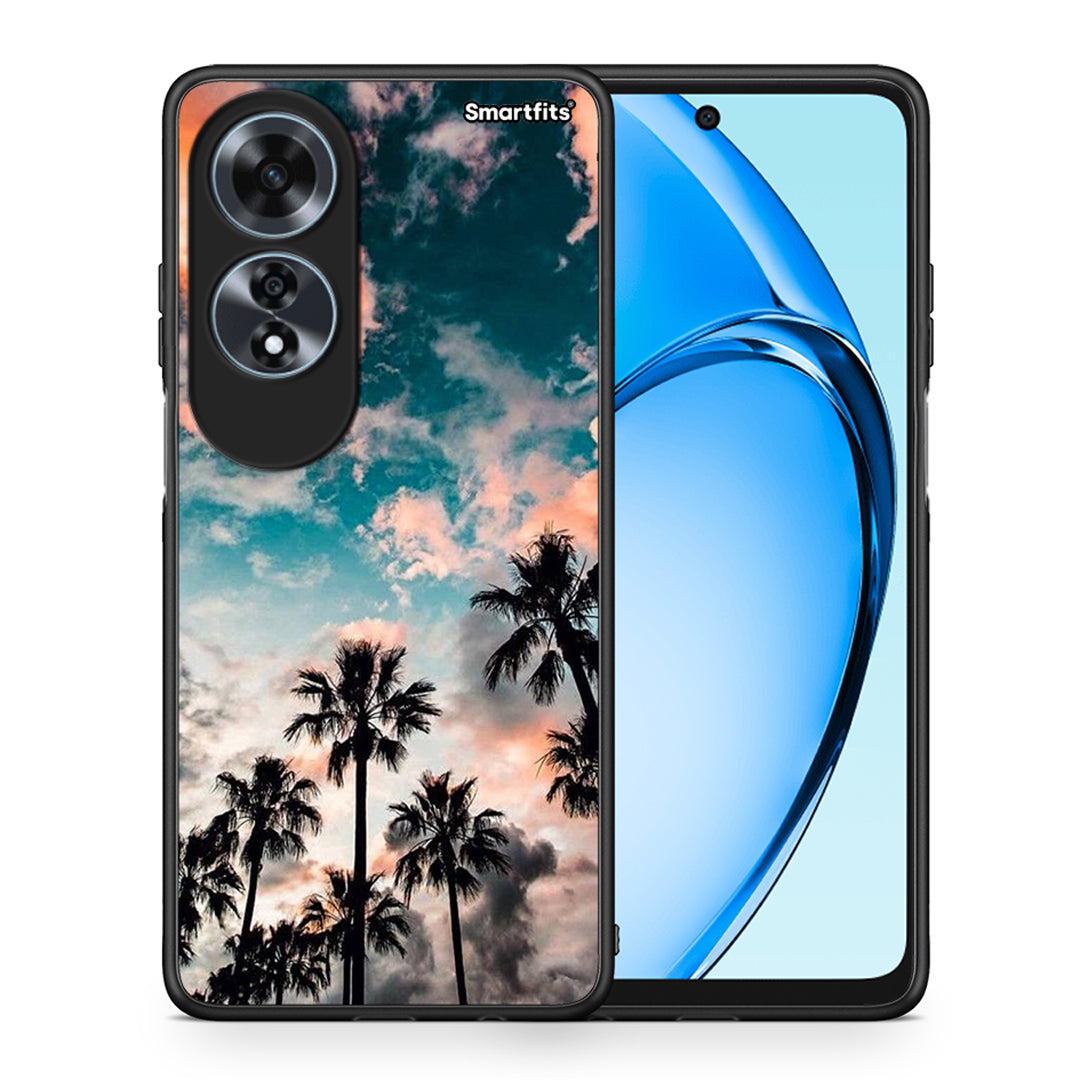 Θήκη Oppo A60 4G Sky Summer από τη Smartfits με σχέδιο στο πίσω μέρος και μαύρο περίβλημα | Oppo A60 4G Sky Summer case with colorful back and black bezels