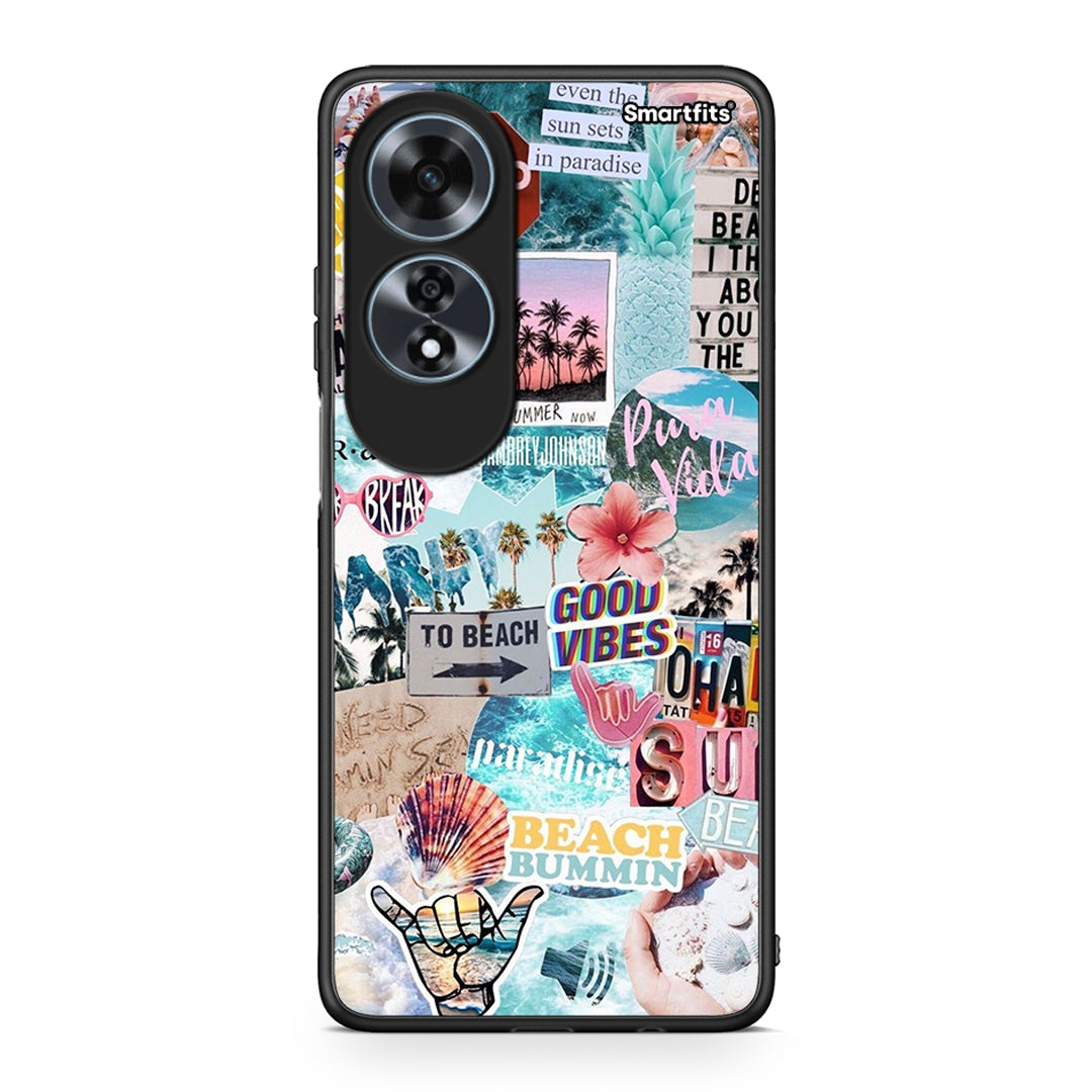 Oppo A60 4G Summer Vibes Θήκη από τη Smartfits με σχέδιο στο πίσω μέρος και μαύρο περίβλημα | Smartphone case with colorful back and black bezels by Smartfits