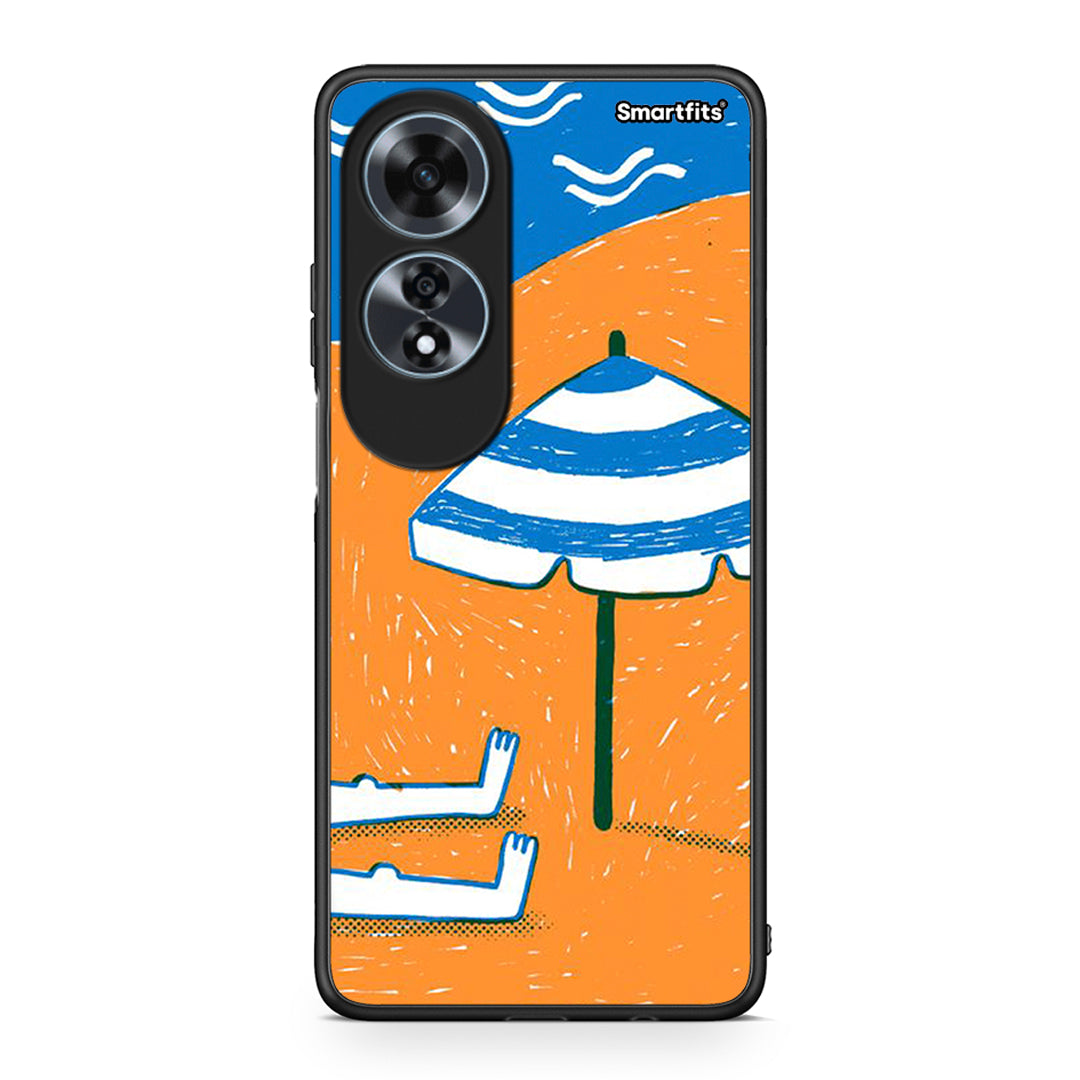 Oppo A60 4G Summering Θήκη από τη Smartfits με σχέδιο στο πίσω μέρος και μαύρο περίβλημα | Smartphone case with colorful back and black bezels by Smartfits