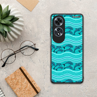 Swimming Dolphins - Oppo A60 4G θήκη