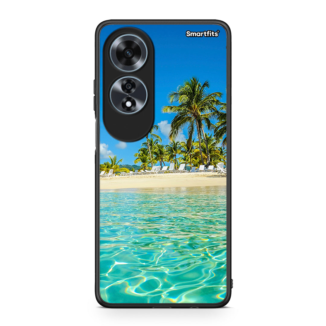 Oppo A60 4G Tropical Vibes Θήκη από τη Smartfits με σχέδιο στο πίσω μέρος και μαύρο περίβλημα | Smartphone case with colorful back and black bezels by Smartfits