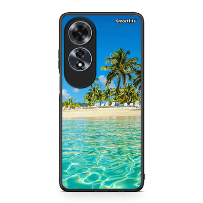 Oppo A60 4G Tropical Vibes Θήκη από τη Smartfits με σχέδιο στο πίσω μέρος και μαύρο περίβλημα | Smartphone case with colorful back and black bezels by Smartfits