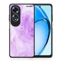 Thumbnail for Θήκη Oppo A60 4G Lavender Watercolor από τη Smartfits με σχέδιο στο πίσω μέρος και μαύρο περίβλημα | Oppo A60 4G Lavender Watercolor case with colorful back and black bezels