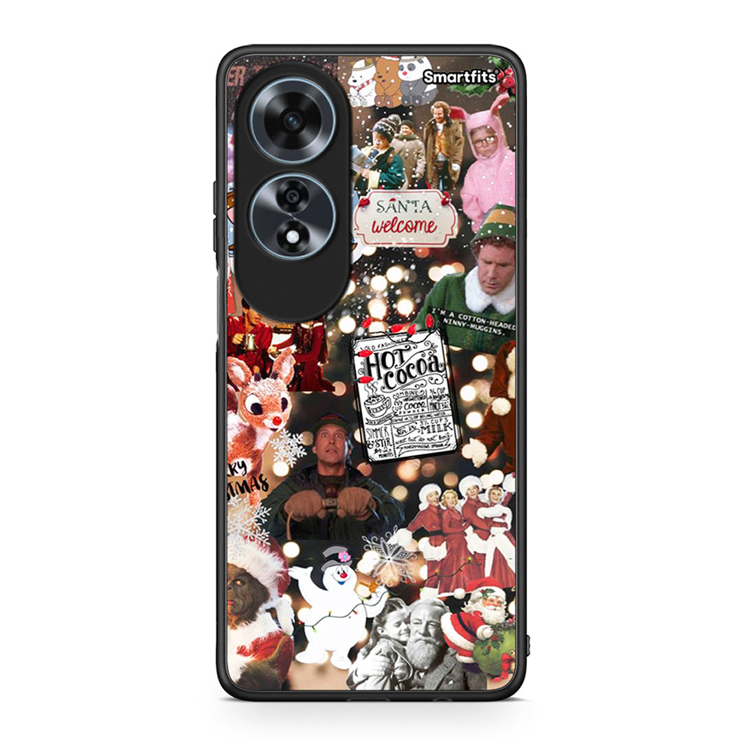 Oppo A60 4G Xmas Movies θήκη από τη Smartfits με σχέδιο στο πίσω μέρος και μαύρο περίβλημα | Smartphone case with colorful back and black bezels by Smartfits