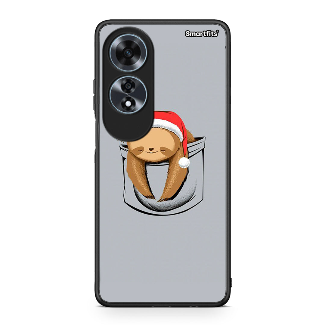 Oppo A60 4G Xmas Zzzz θήκη από τη Smartfits με σχέδιο στο πίσω μέρος και μαύρο περίβλημα | Smartphone case with colorful back and black bezels by Smartfits