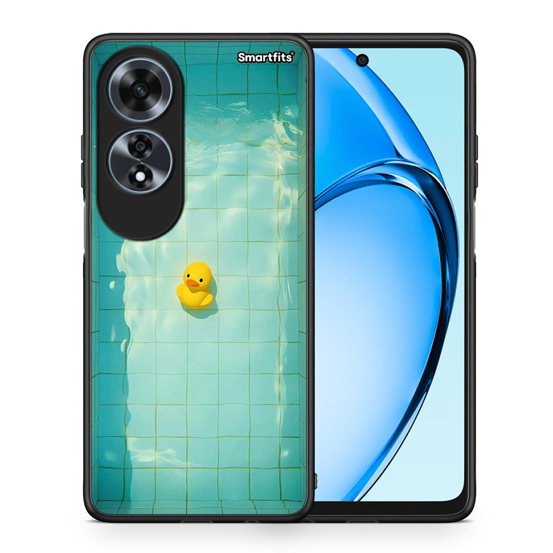 Θήκη Oppo A60 4G Yellow Duck από τη Smartfits με σχέδιο στο πίσω μέρος και μαύρο περίβλημα | Oppo A60 4G Yellow Duck case with colorful back and black bezels