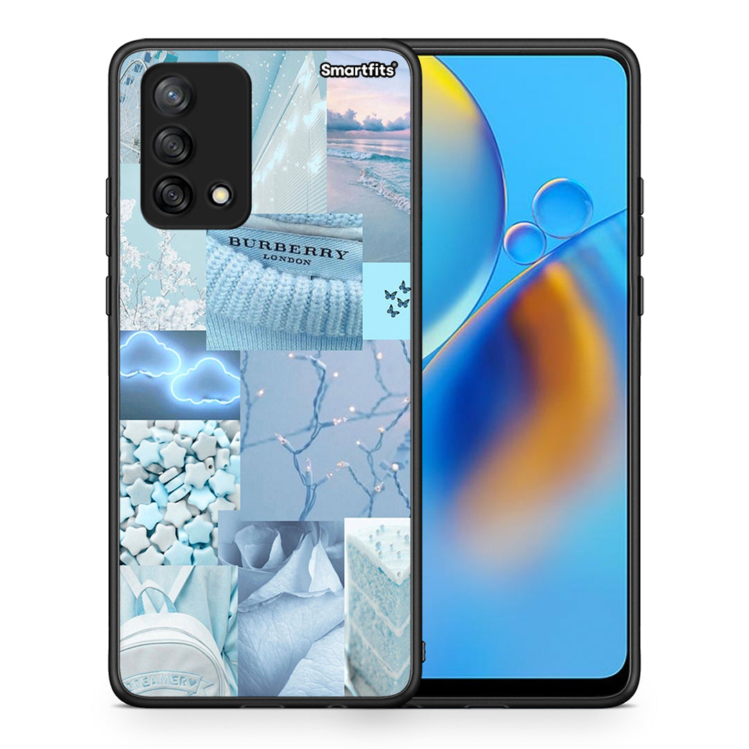 Θήκη Oppo A74 4G Ciel Aesthetic Collage από τη Smartfits με σχέδιο στο πίσω μέρος και μαύρο περίβλημα | Oppo A74 4G Ciel Aesthetic Collage case with colorful back and black bezels