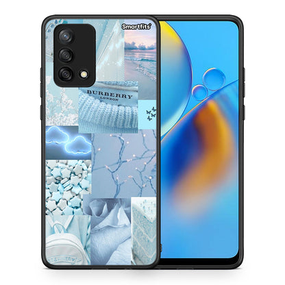 Θήκη Oppo A74 4G Ciel Aesthetic Collage από τη Smartfits με σχέδιο στο πίσω μέρος και μαύρο περίβλημα | Oppo A74 4G Ciel Aesthetic Collage case with colorful back and black bezels