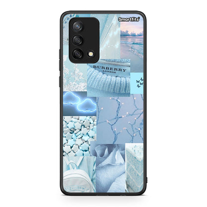 Oppo A74 4G Ciel Aesthetic Collage θήκη από τη Smartfits με σχέδιο στο πίσω μέρος και μαύρο περίβλημα | Smartphone case with colorful back and black bezels by Smartfits