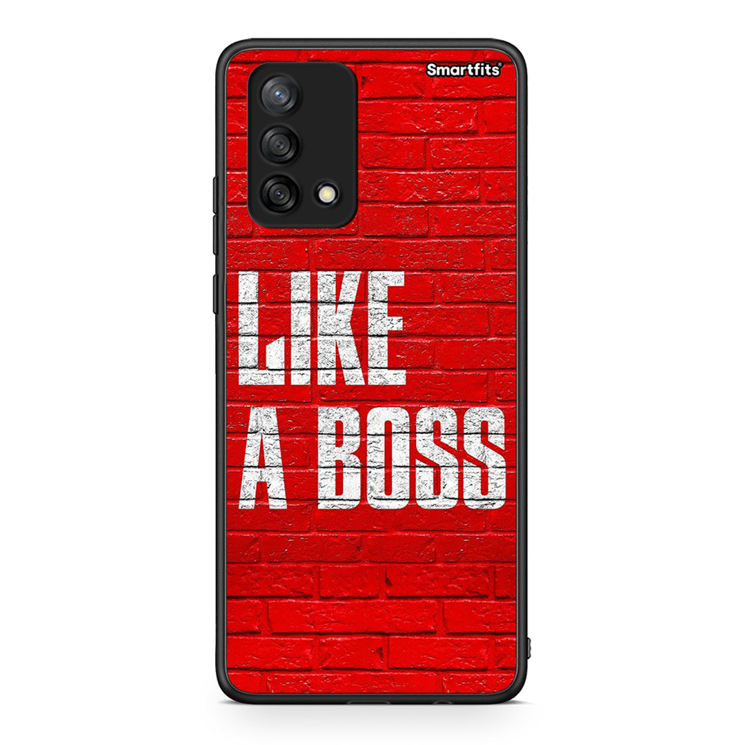 Oppo A74 4G Like A Boss θήκη από τη Smartfits με σχέδιο στο πίσω μέρος και μαύρο περίβλημα | Smartphone case with colorful back and black bezels by Smartfits