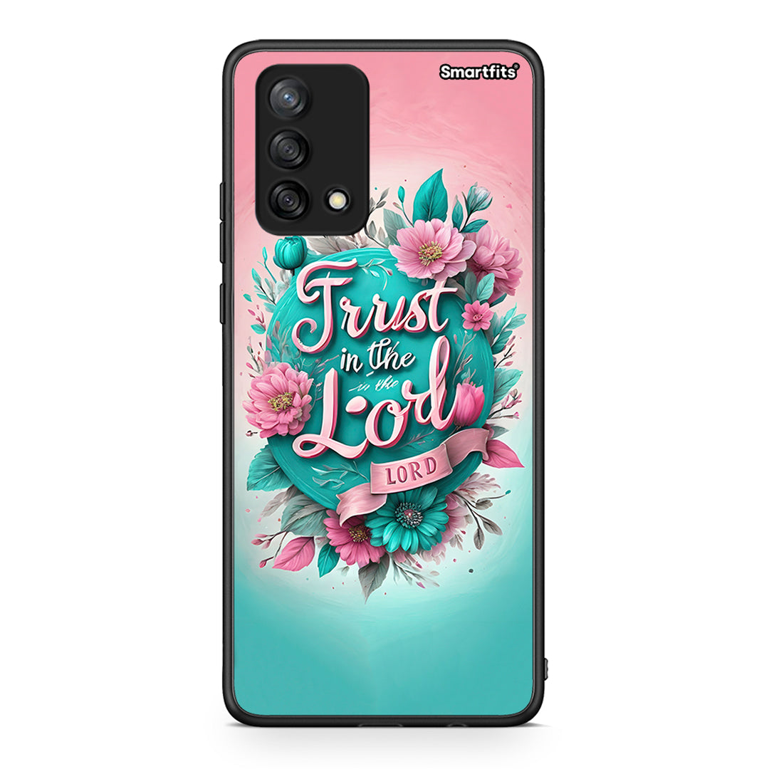 Oppo A74 4G Lord Trust θήκη από τη Smartfits με σχέδιο στο πίσω μέρος και μαύρο περίβλημα | Smartphone case with colorful back and black bezels by Smartfits