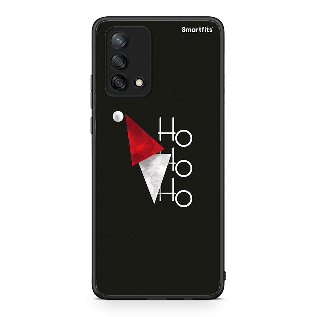 Oppo A74 4G Minimal Christmas θήκη από τη Smartfits με σχέδιο στο πίσω μέρος και μαύρο περίβλημα | Smartphone case with colorful back and black bezels by Smartfits