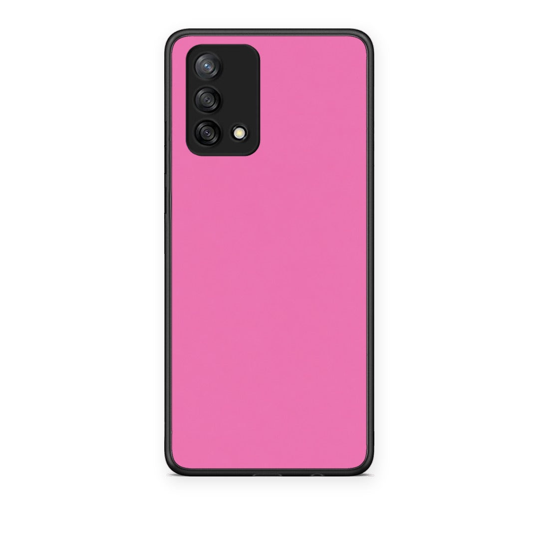 Θήκη Oppo A74 4G Rose Pink από τη Smartfits με σχέδιο στο πίσω μέρος και μαύρο περίβλημα | Oppo A74 4G Rose Pink case with colorful back and black bezels