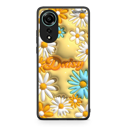 Oppo A78 4G Bubble Daisies θήκη από τη Smartfits με σχέδιο στο πίσω μέρος και μαύρο περίβλημα | Smartphone case with colorful back and black bezels by Smartfits