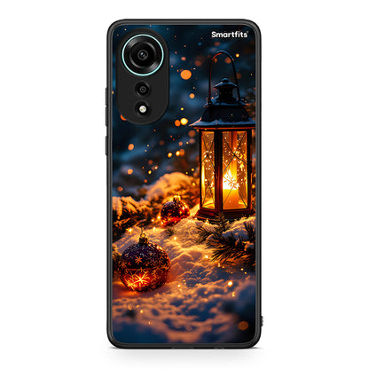 Oppo A78 4G Christmas Ornaments θήκη από τη Smartfits με σχέδιο στο πίσω μέρος και μαύρο περίβλημα | Smartphone case with colorful back and black bezels by Smartfits