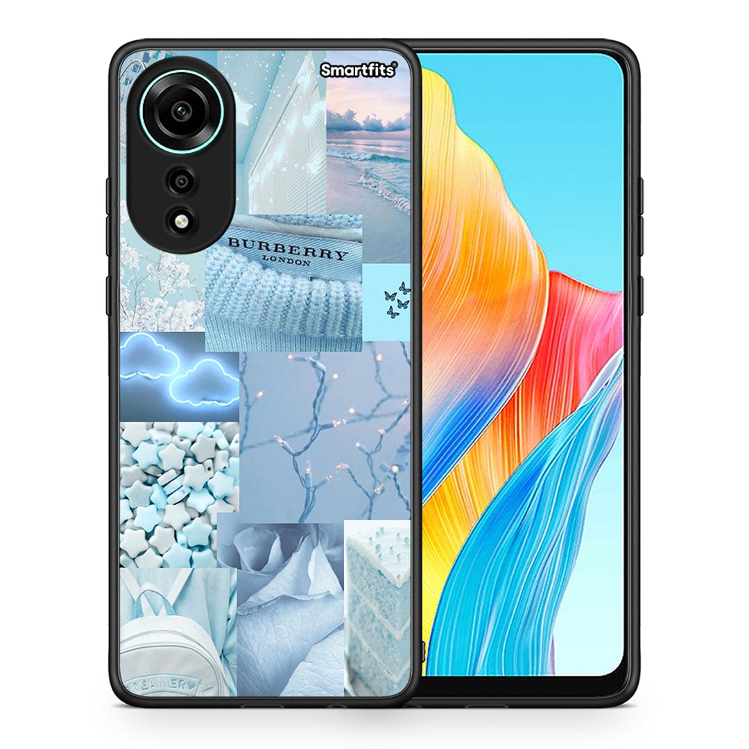 Θήκη Oppo A78 4G Ciel Aesthetic Collage από τη Smartfits με σχέδιο στο πίσω μέρος και μαύρο περίβλημα | Oppo A78 4G Ciel Aesthetic Collage case with colorful back and black bezels