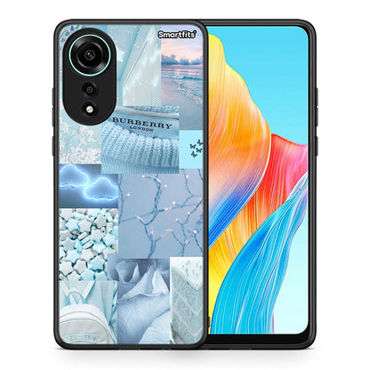 Θήκη Oppo A78 4G Ciel Aesthetic Collage από τη Smartfits με σχέδιο στο πίσω μέρος και μαύρο περίβλημα | Oppo A78 4G Ciel Aesthetic Collage case with colorful back and black bezels