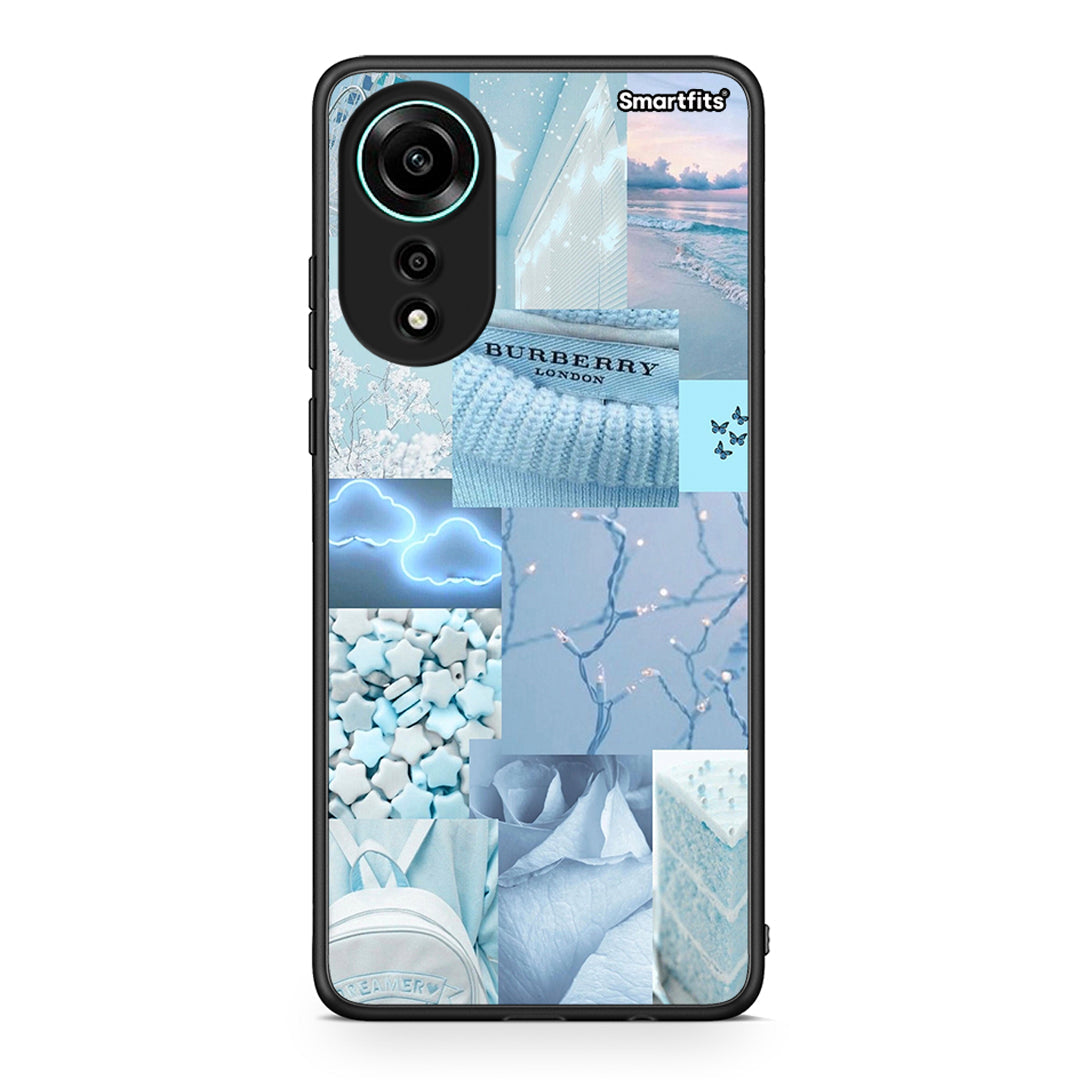 Oppo A78 4G Ciel Aesthetic Collage θήκη από τη Smartfits με σχέδιο στο πίσω μέρος και μαύρο περίβλημα | Smartphone case with colorful back and black bezels by Smartfits