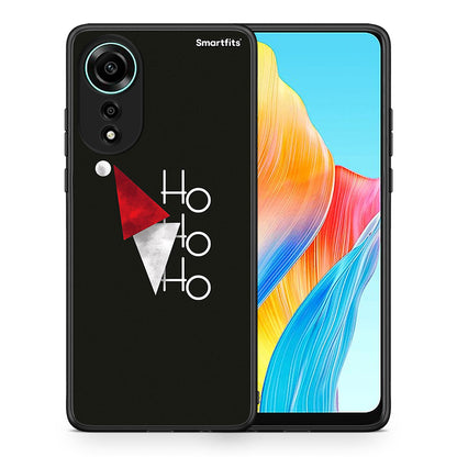 Θήκη Oppo A78 4G Minimal Christmas από τη Smartfits με σχέδιο στο πίσω μέρος και μαύρο περίβλημα | Oppo A78 4G Minimal Christmas case with colorful back and black bezels