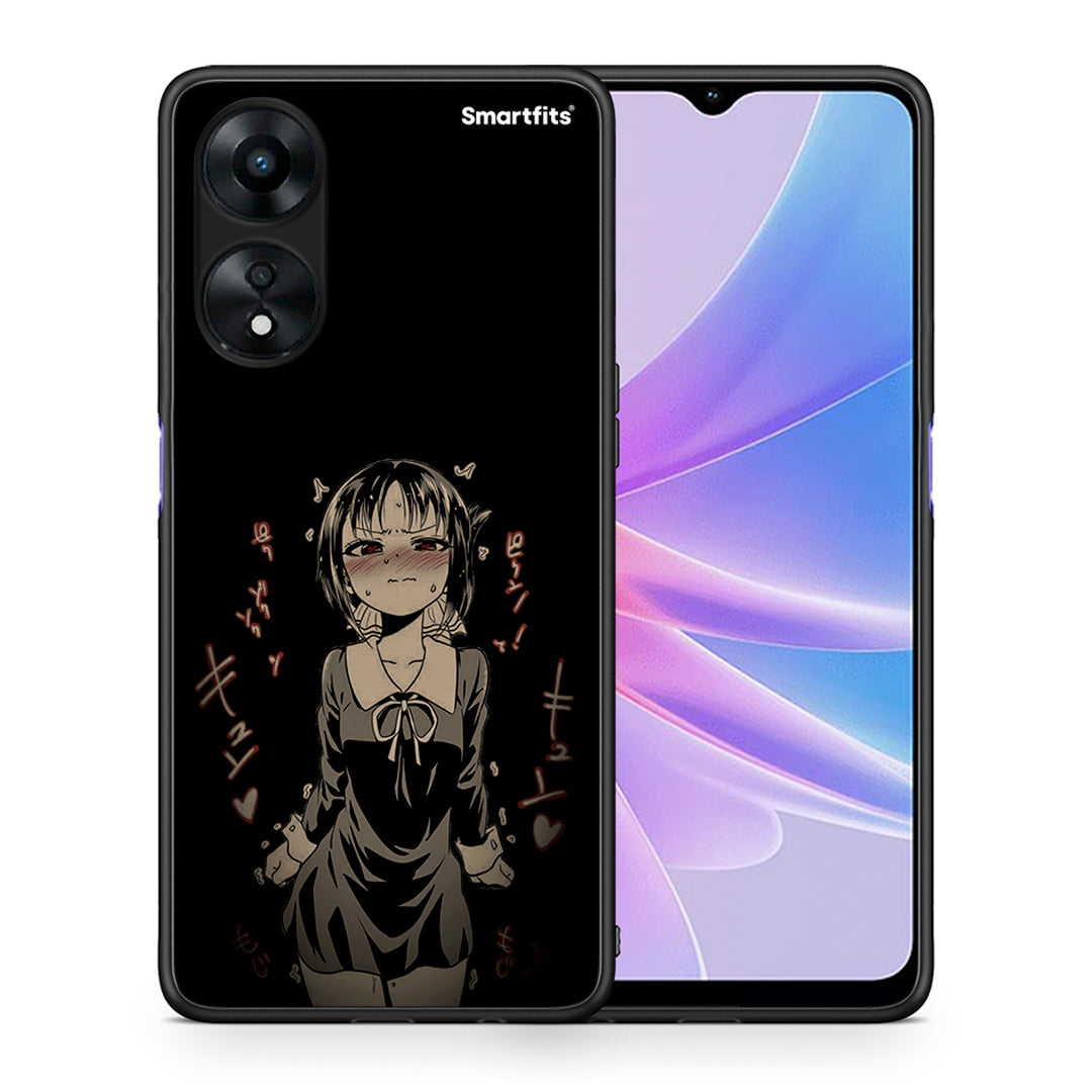 Θήκη Oppo A78 Anime Girl από τη Smartfits με σχέδιο στο πίσω μέρος και μαύρο περίβλημα | Oppo A78 Anime Girl Case with Colorful Back and Black Bezels