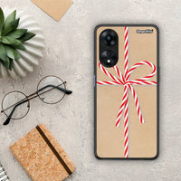 Thumbnail for Θήκη Oppo A78 Christmas Gift από τη Smartfits με σχέδιο στο πίσω μέρος και μαύρο περίβλημα | Oppo A78 Christmas Gift Case with Colorful Back and Black Bezels