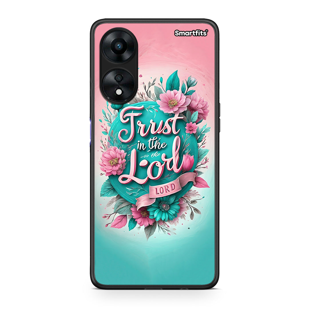 Θήκη Oppo A78 Lord Trust από τη Smartfits με σχέδιο στο πίσω μέρος και μαύρο περίβλημα | Oppo A78 Lord Trust Case with Colorful Back and Black Bezels