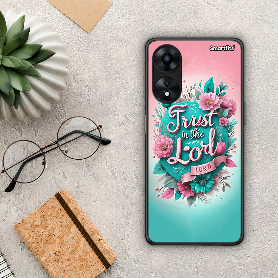 Θήκη Oppo A78 Lord Trust από τη Smartfits με σχέδιο στο πίσω μέρος και μαύρο περίβλημα | Oppo A78 Lord Trust Case with Colorful Back and Black Bezels