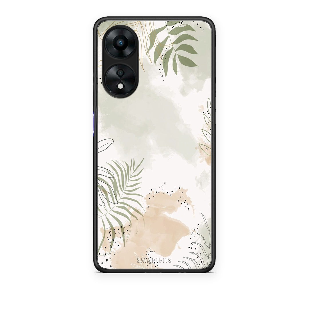 Θήκη Oppo A78 5G Nude Plants από τη Smartfits με σχέδιο στο πίσω μέρος και μαύρο περίβλημα | Oppo A78 5G Nude Plants case with colorful back and black bezels