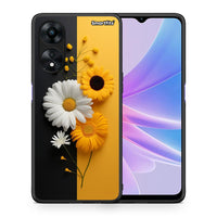 Thumbnail for Θήκη Oppo A78 Yellow Daisies από τη Smartfits με σχέδιο στο πίσω μέρος και μαύρο περίβλημα | Oppo A78 Yellow Daisies Case with Colorful Back and Black Bezels