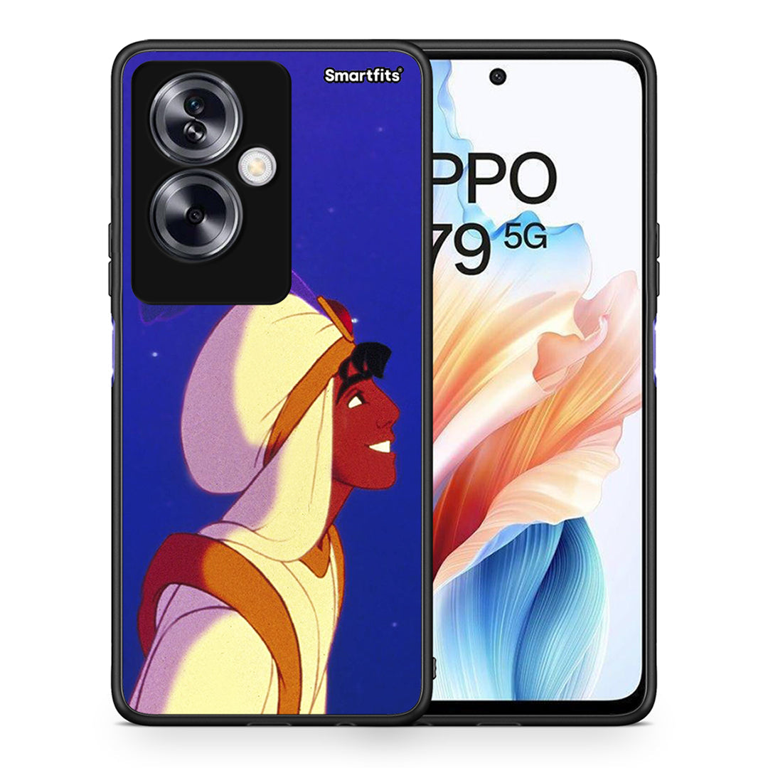 Θήκη Oppo A79 / A2 Alladin And Jasmine Love 1 από τη Smartfits με σχέδιο στο πίσω μέρος και μαύρο περίβλημα | Oppo A79 / A2 Alladin And Jasmine Love 1 case with colorful back and black bezels