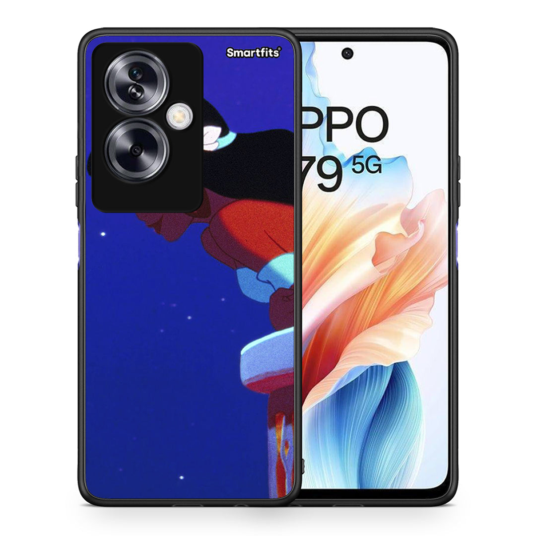 Θήκη Oppo A79 / A2 Alladin And Jasmine Love 2 από τη Smartfits με σχέδιο στο πίσω μέρος και μαύρο περίβλημα | Oppo A79 / A2 Alladin And Jasmine Love 2 case with colorful back and black bezels