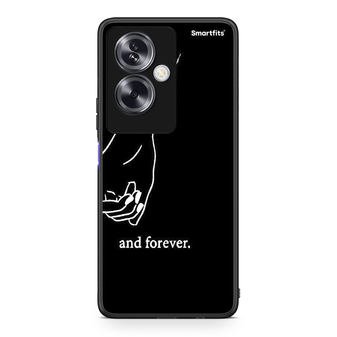 Oppo A79 / A2 Always & Forever 2 Θήκη Αγίου Βαλεντίνου από τη Smartfits με σχέδιο στο πίσω μέρος και μαύρο περίβλημα | Smartphone case with colorful back and black bezels by Smartfits