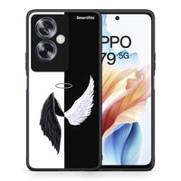 Thumbnail for Θήκη Oppo A79 / A2 Angels Demons από τη Smartfits με σχέδιο στο πίσω μέρος και μαύρο περίβλημα | Oppo A79 / A2 Angels Demons case with colorful back and black bezels