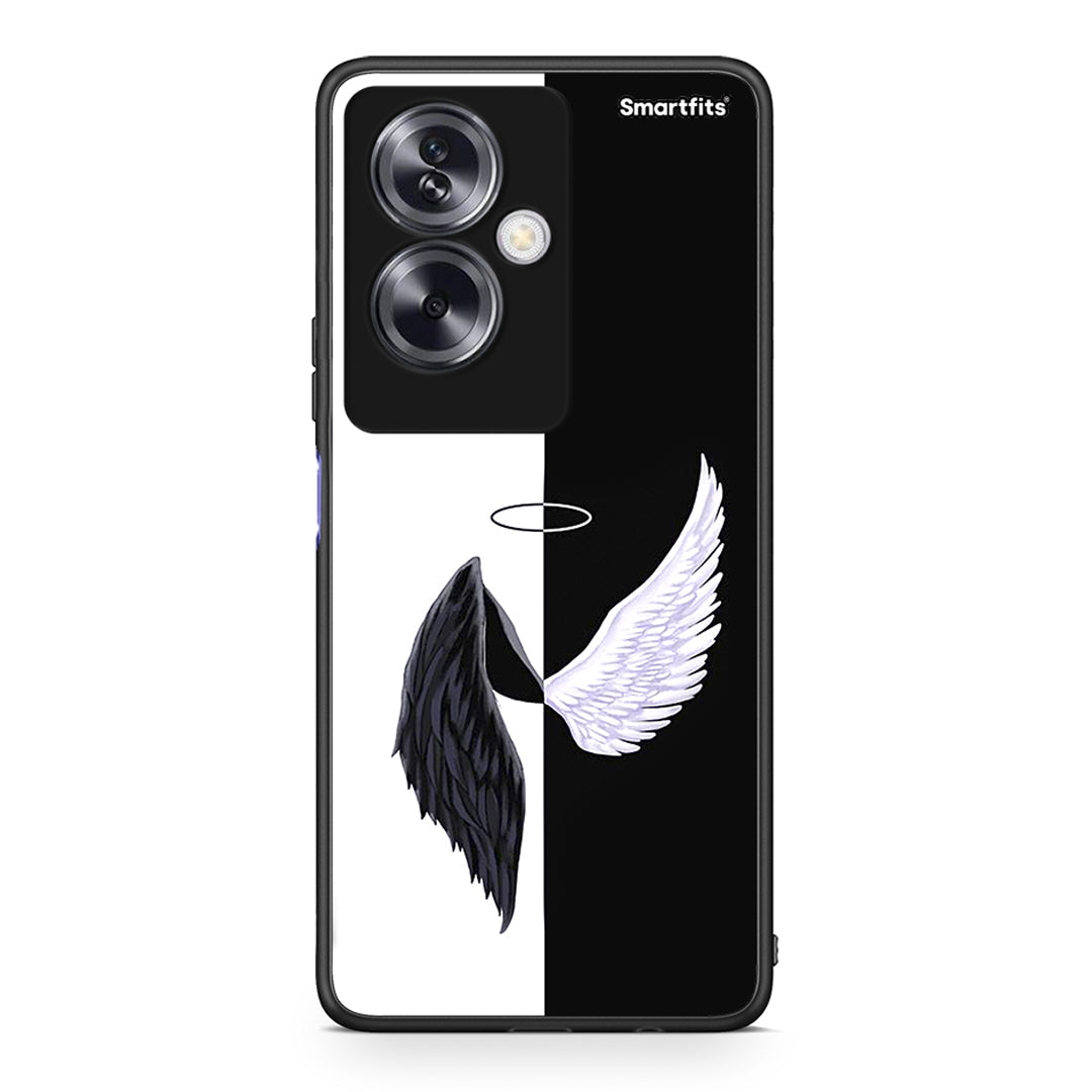 Oppo A79 / A2 Angels Demons θήκη από τη Smartfits με σχέδιο στο πίσω μέρος και μαύρο περίβλημα | Smartphone case with colorful back and black bezels by Smartfits