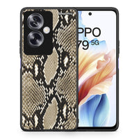 Thumbnail for Θήκη Oppo A79 / A2 Fashion Snake Animal από τη Smartfits με σχέδιο στο πίσω μέρος και μαύρο περίβλημα | Oppo A79 / A2 Fashion Snake Animal case with colorful back and black bezels