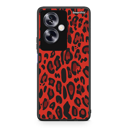 4 - Oppo A79 / A2 Red Leopard Animal case, cover, bumper