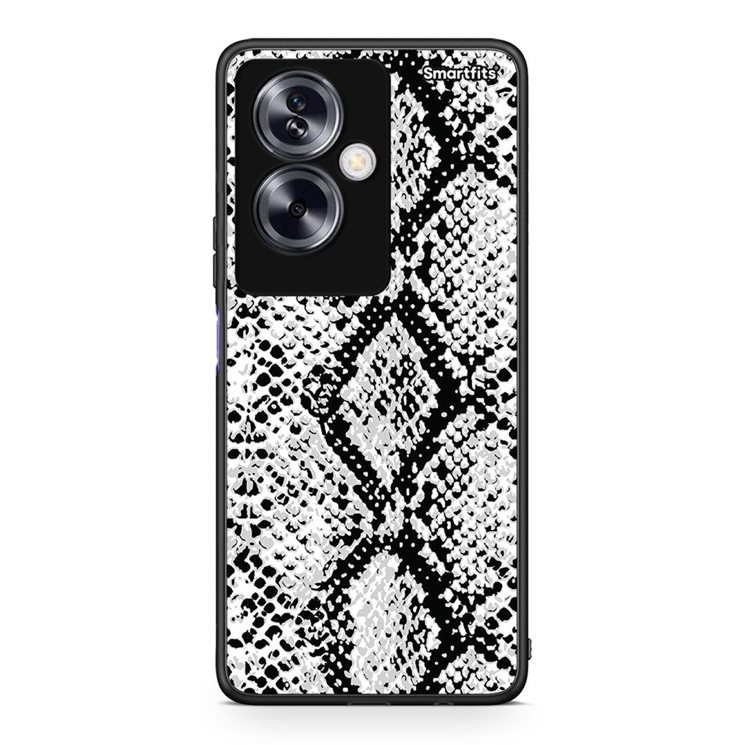 24 - Oppo A79 / A2 White Snake Animal case, cover, bumper
