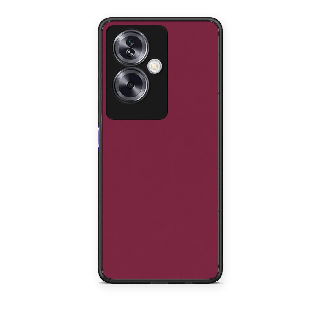 Θήκη Oppo A79 / A2 Burgundy από τη Smartfits με σχέδιο στο πίσω μέρος και μαύρο περίβλημα | Oppo A79 / A2 Burgundy case with colorful back and black bezels