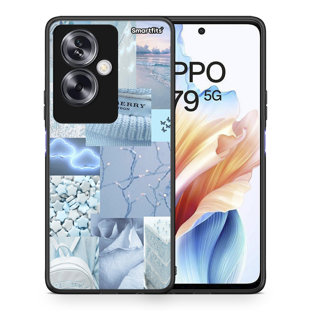 Θήκη Oppo A79 / A2 Ciel Aesthetic Collage από τη Smartfits με σχέδιο στο πίσω μέρος και μαύρο περίβλημα | Oppo A79 / A2 Ciel Aesthetic Collage case with colorful back and black bezels