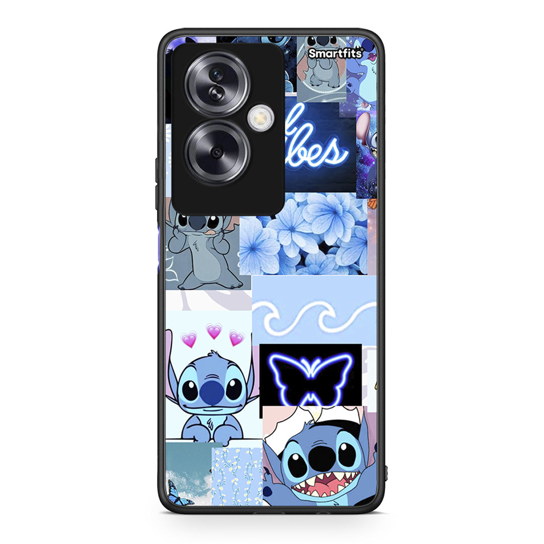 Oppo A79 / A2 Collage Good Vibes Θήκη Αγίου Βαλεντίνου από τη Smartfits με σχέδιο στο πίσω μέρος και μαύρο περίβλημα | Smartphone case with colorful back and black bezels by Smartfits