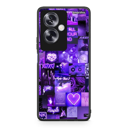 Oppo A79 / A2 Collage Stay Wild Θήκη Αγίου Βαλεντίνου από τη Smartfits με σχέδιο στο πίσω μέρος και μαύρο περίβλημα | Smartphone case with colorful back and black bezels by Smartfits