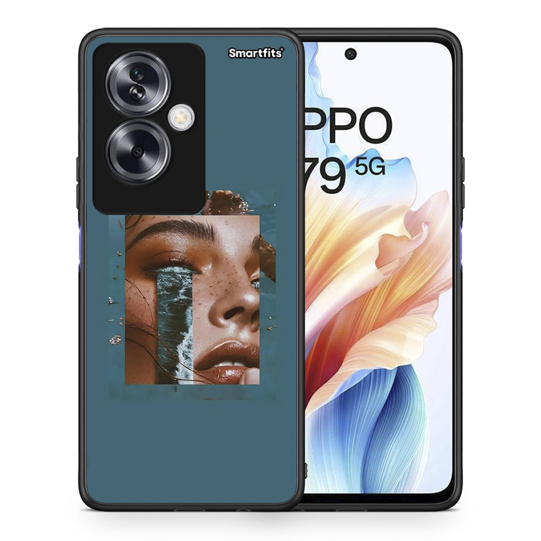 Θήκη Oppo A79 / A2 Cry An Ocean από τη Smartfits με σχέδιο στο πίσω μέρος και μαύρο περίβλημα | Oppo A79 / A2 Cry An Ocean case with colorful back and black bezels