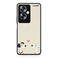 Thumbnail for Oppo A79 / A2 Dalmatians Love θήκη από τη Smartfits με σχέδιο στο πίσω μέρος και μαύρο περίβλημα | Smartphone case with colorful back and black bezels by Smartfits