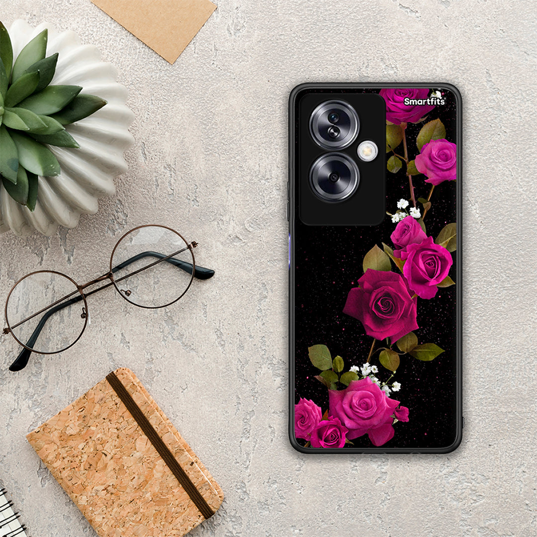 130 Flower Red Roses - Oppo A79 / A2 θήκη