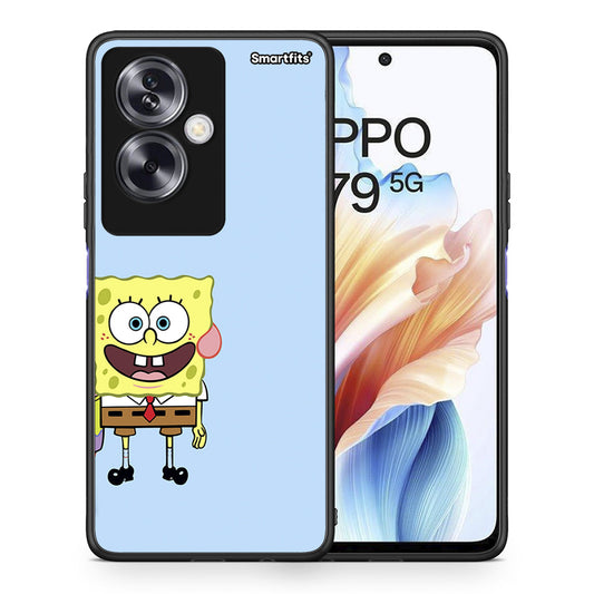 Θήκη Oppo A79 / A2 Friends Bob από τη Smartfits με σχέδιο στο πίσω μέρος και μαύρο περίβλημα | Oppo A79 / A2 Friends Bob case with colorful back and black bezels