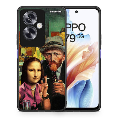 Θήκη Oppo A79 / A2 Funny Art από τη Smartfits με σχέδιο στο πίσω μέρος και μαύρο περίβλημα | Oppo A79 / A2 Funny Art case with colorful back and black bezels