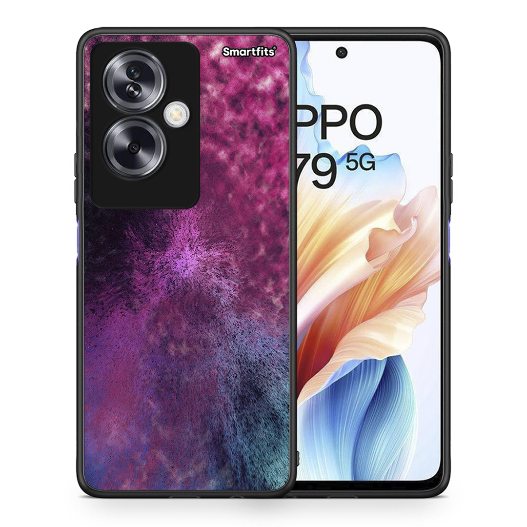 Θήκη Oppo A79 / A2 Aurora Galaxy από τη Smartfits με σχέδιο στο πίσω μέρος και μαύρο περίβλημα | Oppo A79 / A2 Aurora Galaxy case with colorful back and black bezels