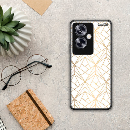 Geometric Luxury White - Oppo A79 / A2 θήκη